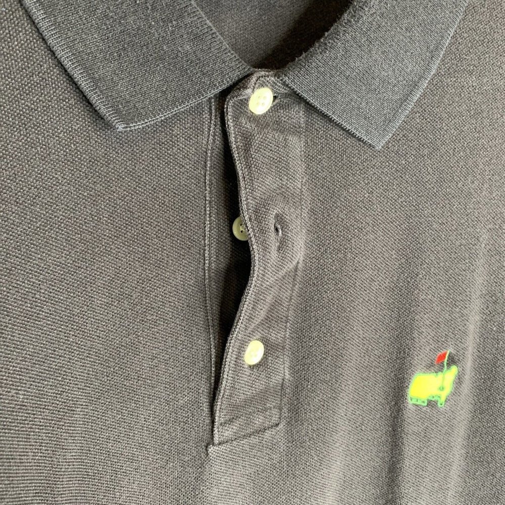 Augusta National Golf Shop Slazenger Mens Polo Shirt XL Black SS Collared - Picture 5 of 10